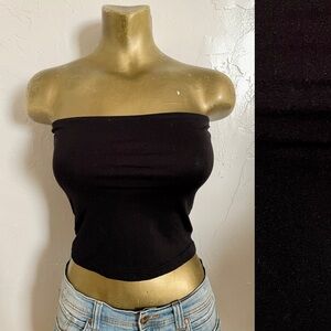 Classic Black Stretch TUBE TOP O/S